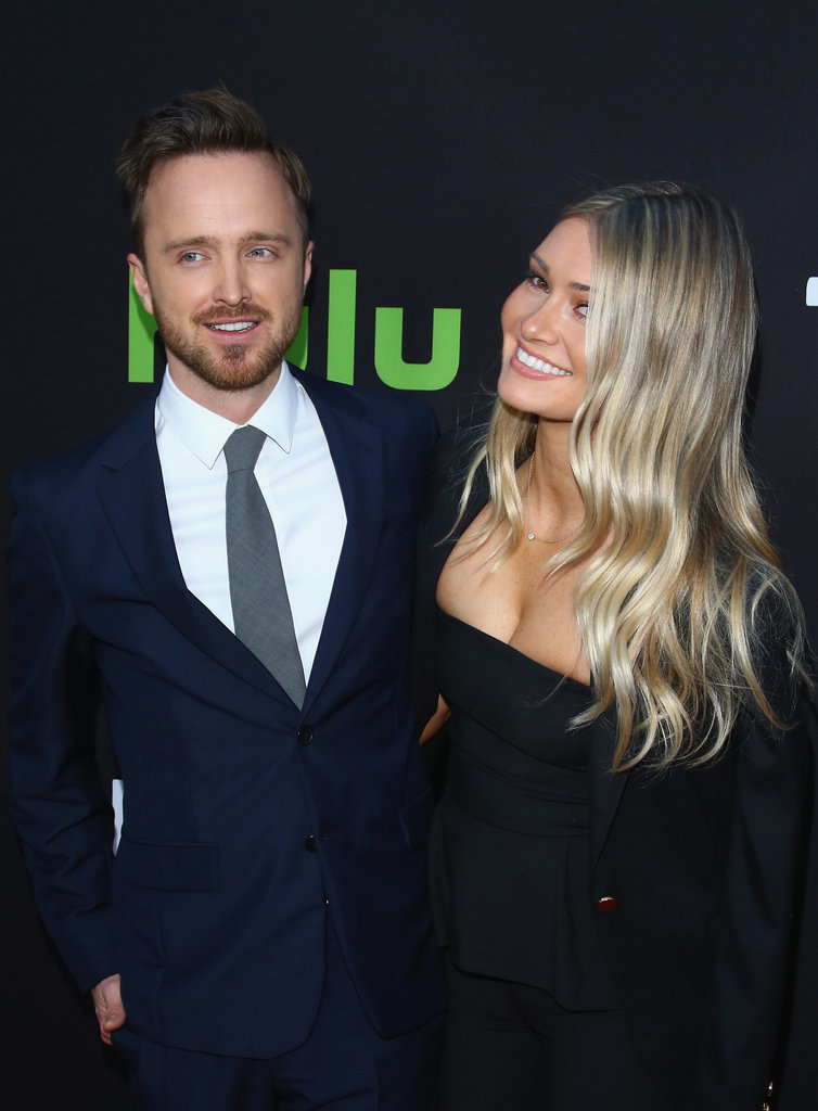 Aaron Paul Showers Lauren Parsekian With Sweet PDA on the Red Carpet
