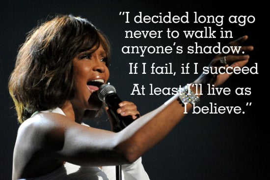 Whitney Houston Inspiring Quote Popsugar Smart Living 5799