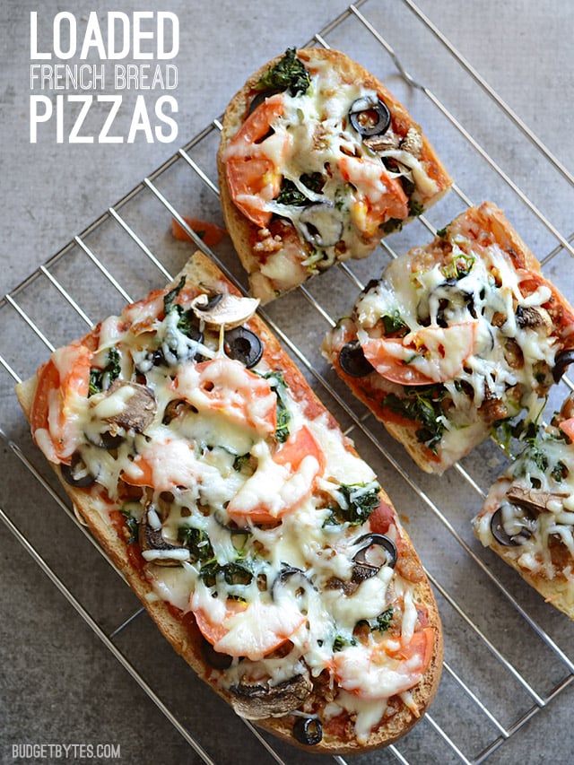 Loaded French Bread Pizza Recipe POPSUGAR Food