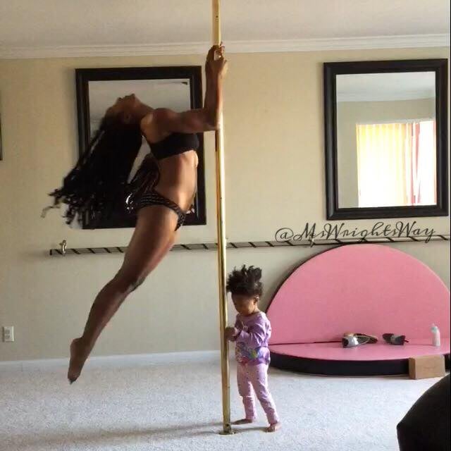 Strip pole dancing video