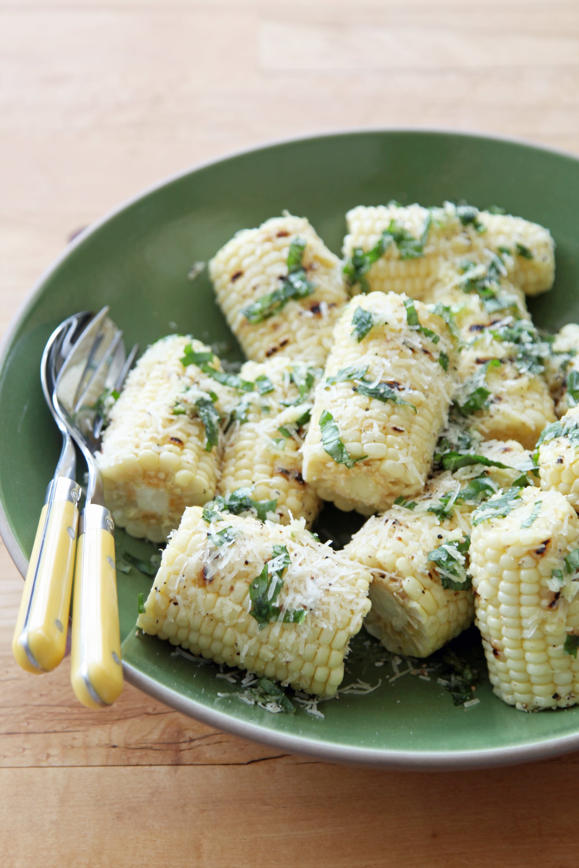Grilled Corn With Parmesan and Basil | POPSUGAR Food