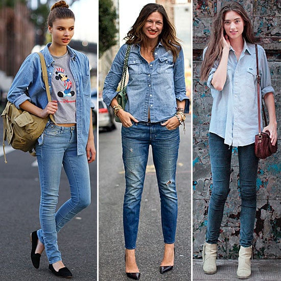 Denim-on-Denim Street Style Fall 2012 | POPSUGAR Fashion