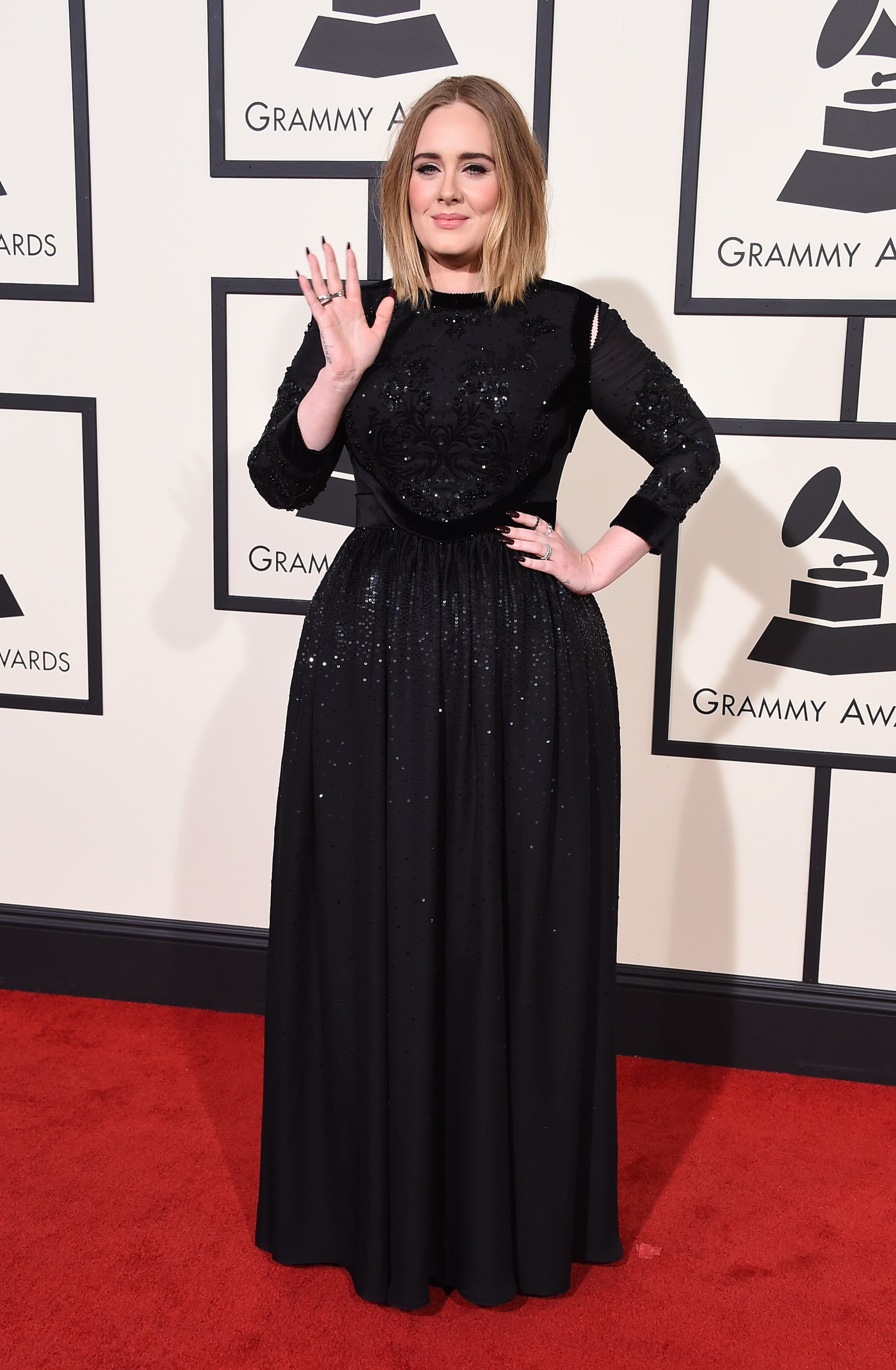 Adele's Dress at the Grammys 2016 | POPSUGAR Fashion