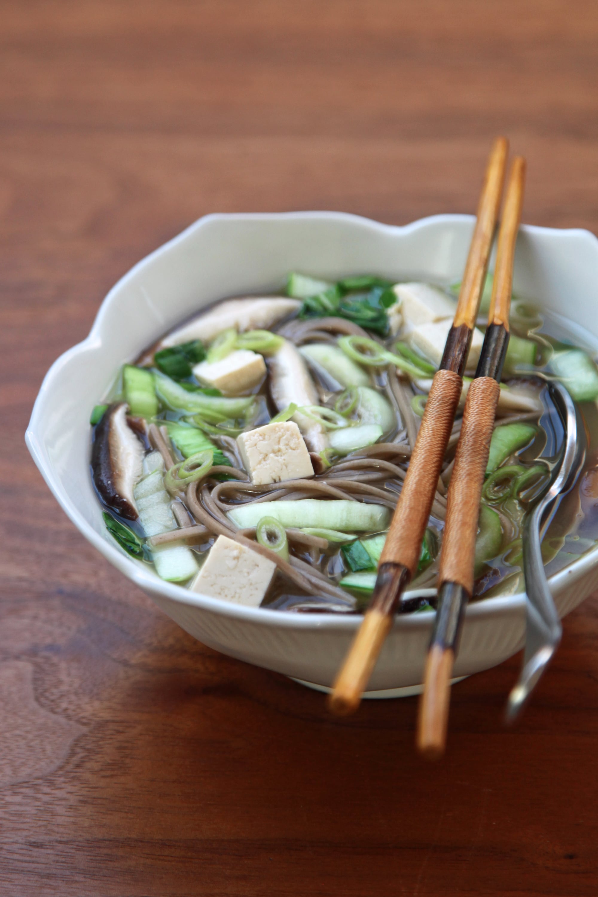 Vegan Miso Soup With Soba Noodles and Mushrooms | POPSUGAR Fitness ...