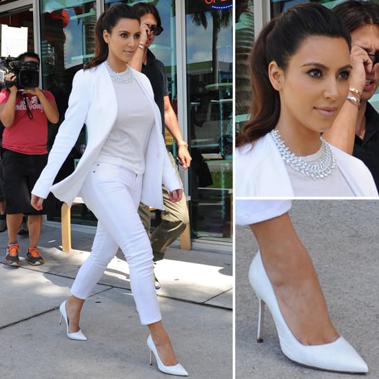 Kim kardashian white blazer clearance