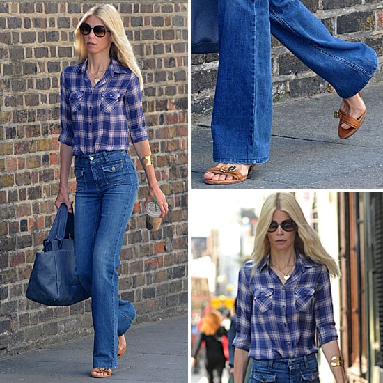 Claudia Schiffer Wearing High-Waist Jeans: Get the Look | POPSUGAR Fashion