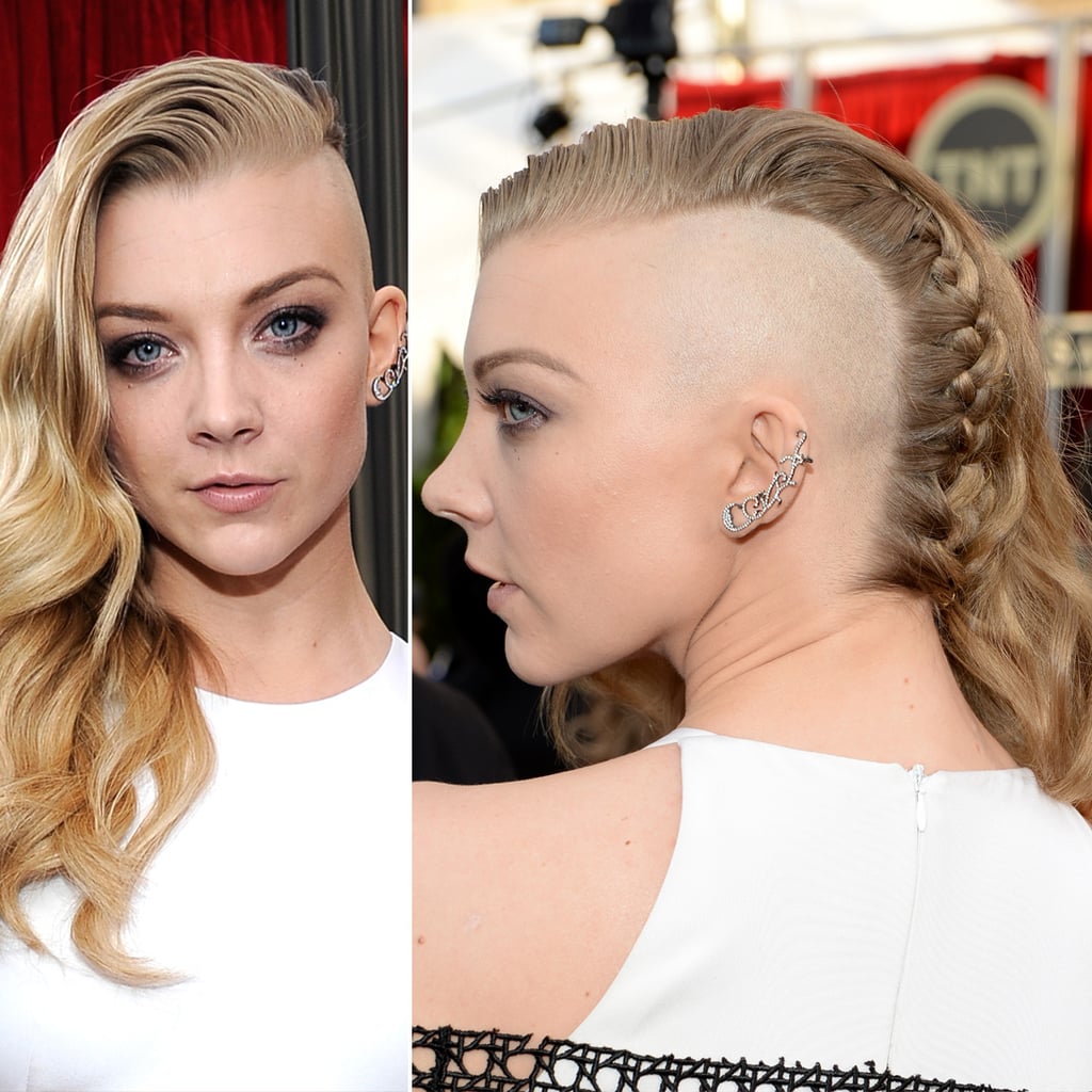 Natalie Dormer Shaved Half Her Head At The 2014 Sag Awards Popsugar Beauty Australia 