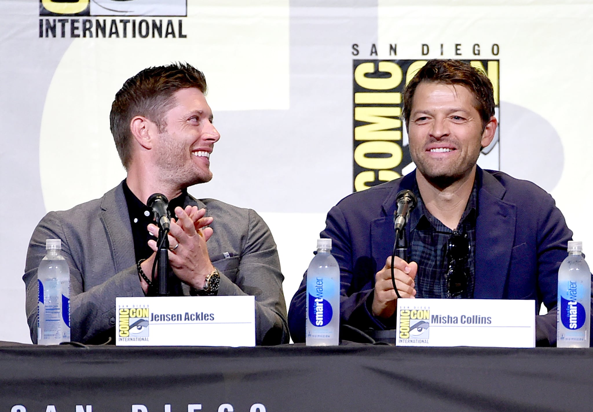 Supernatural Destiel Joke At Comic Con 2016 Popsugar Entertainment Supernatural destiel supernatural series castiel supernatural cartoon. supernatural destiel joke at comic