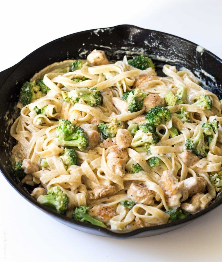 Broccoli Chicken Fettuccine Alfredo Recipe | POPSUGAR Food