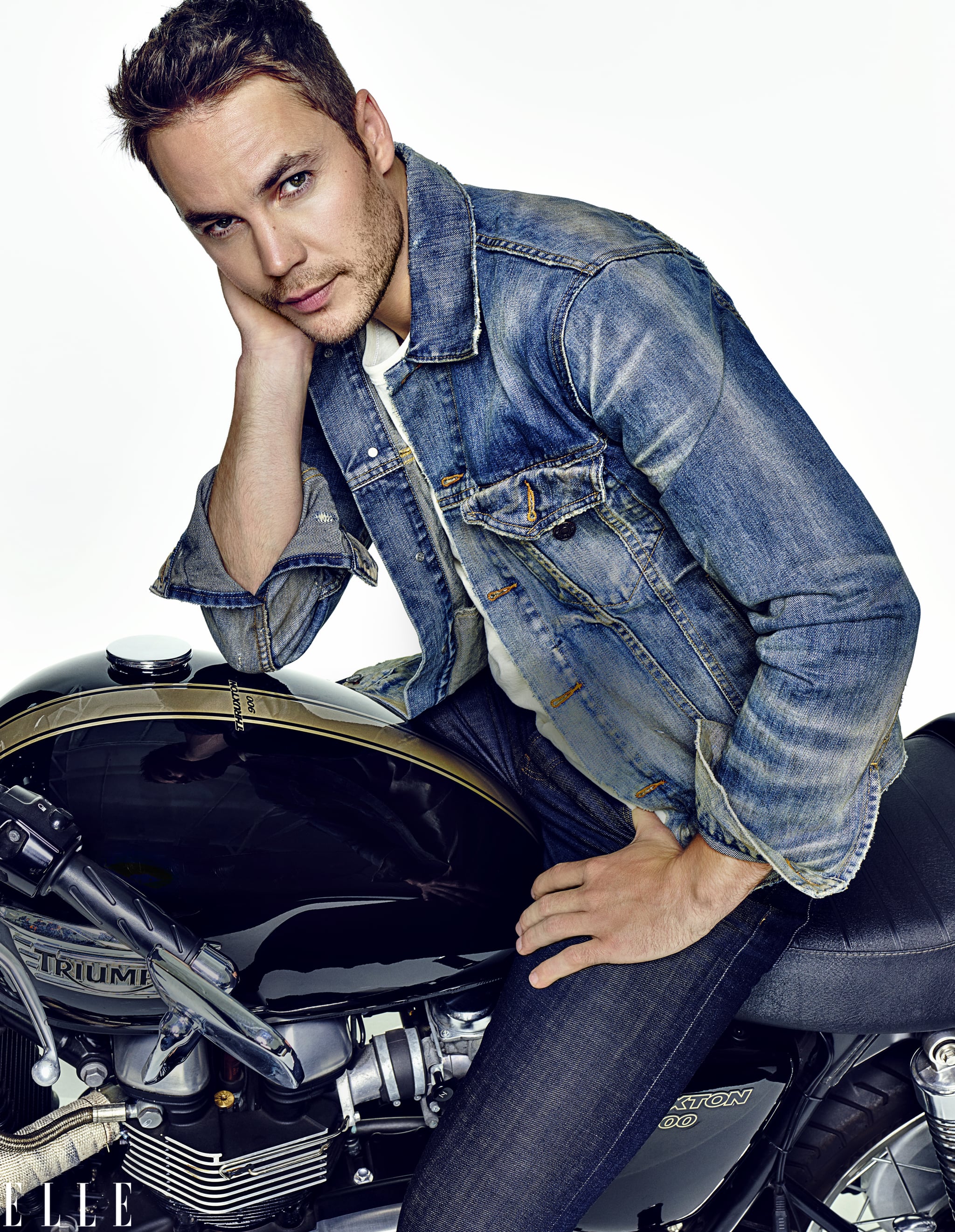 Taylor Kitsch in Elle Magazine July 2015 POPSUGAR Celebrity